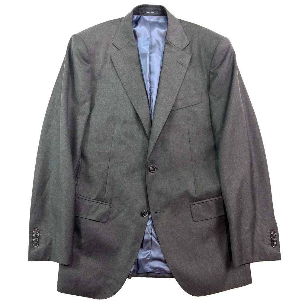 charcoal Suitsupply Napoli Int blazer jacket sport‎ suit coat perennial wool 40L